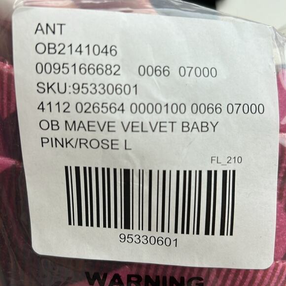 $78 NWT ANTHROPOLOGIE MAEVE velvet babydoll top pink plaid L - Picture 6 of 7